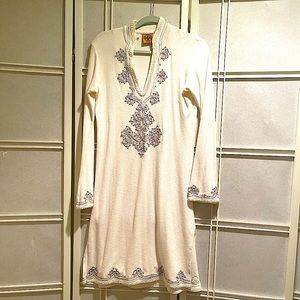 Tori Burch gorgeous unique dress. Dress up /down, beautiful details gently worn